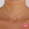 Stylish And Simple S925 Sterling Silver French Small Rice Pearl Choker Star-Encrusted Women'S Necklace