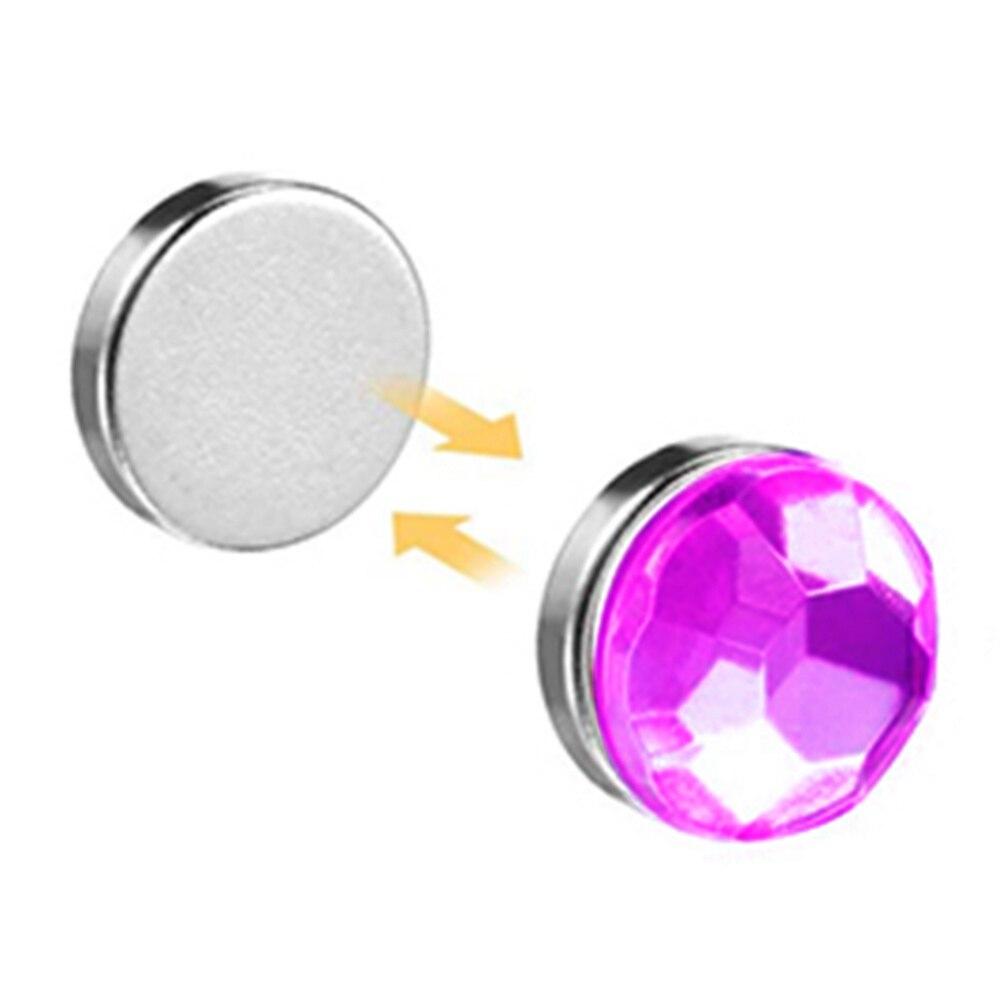 12 Pieces Crystal Magnetic Glass Goblet  Mark Ring Drink Markers Wine Wine Glass Rings Tags for Goblet Flutes Cocktails