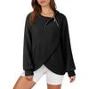 Women's Fashion Casual Hoodie Jacket Solid Color Zipper Top