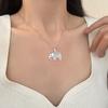 Lucky Elephant Pendant Necklace Hollow Necklace Alloy Animal Elephant Charm Amulet Necklace Friendship Gift for Women