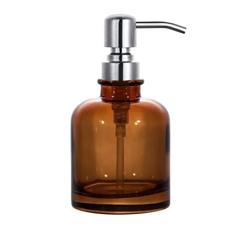 Многоразовый прозрачный дозатор для мыла Толстые контейнеры для жидкого мыла для рук Прочная жидкая помпа Бутылка для жидкого коричневого мыла Ванная комната