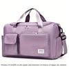 Borsa da Viaggio Unisex Grande Capacità Borsa Tote Sportiva da Palestra in Nylon per Donne Borsa Duffel Weekender per Pernottamento con Scomparto per Scarpe