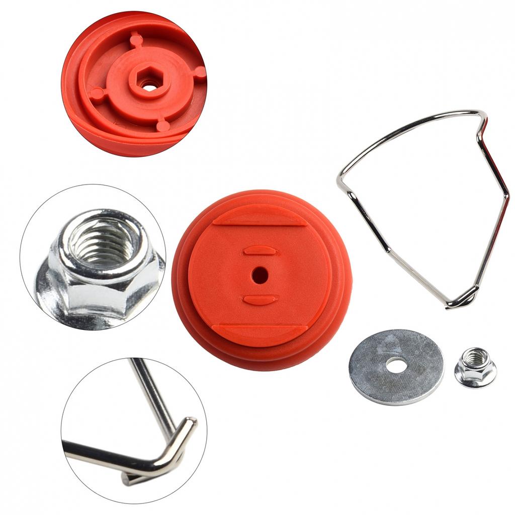 Protective Gasket Lawn Mower Fittings Red Steel Lithium Battery