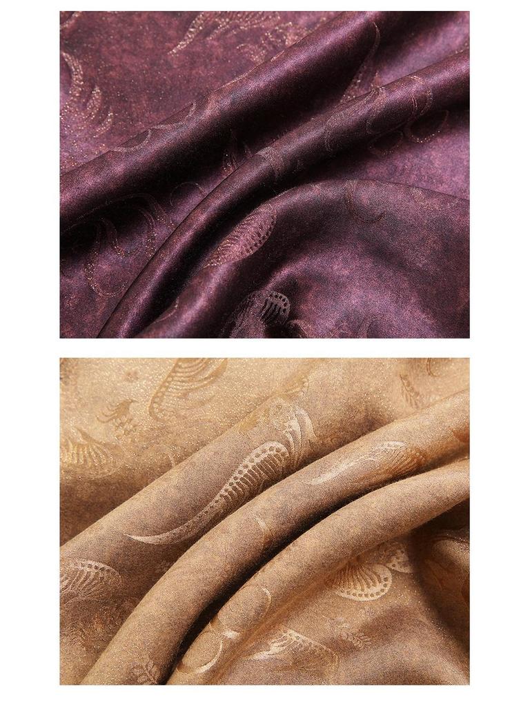 Phoenix Seeks Phoenix - Women's Silk Jacquard Long Sleeve Jacket: New Chinese Style for Spring & Autumn