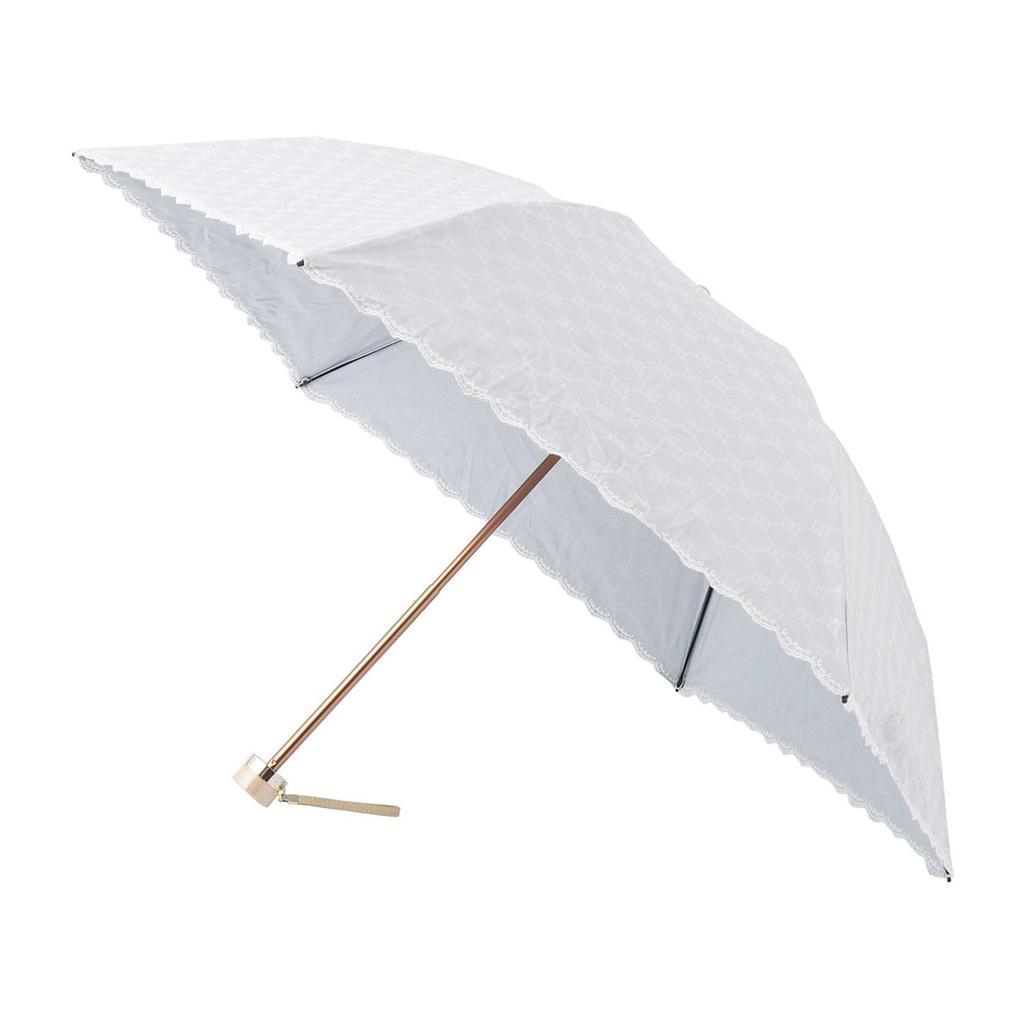 Moonbat Folding Parasol for Made in Suitable for Sun and Premium Light Heat and UV Jacquard Gray "Dachshund" Women, Japan, Rain, Blocking, Protection,