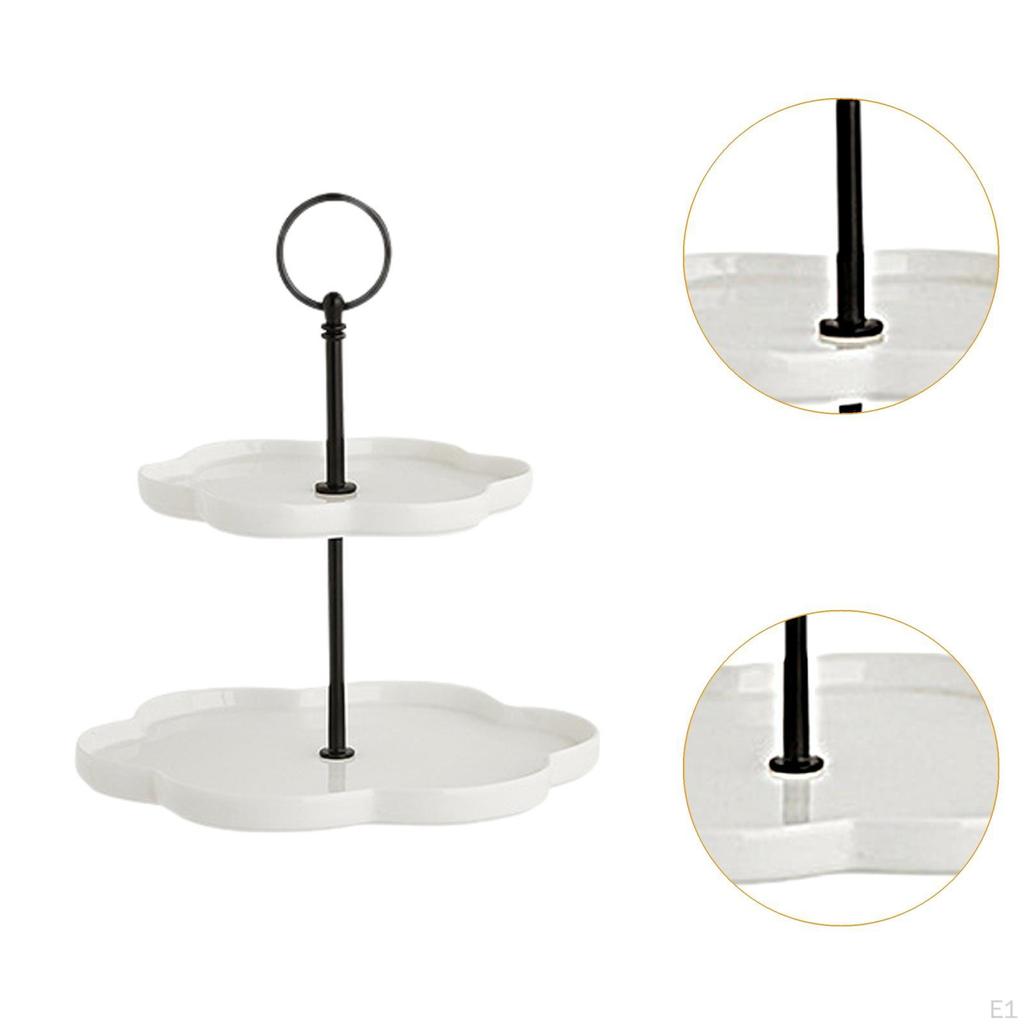2 Tier Cupcake Stand Cake Plate Serving Platter Dessert Holder for Candy Donuts