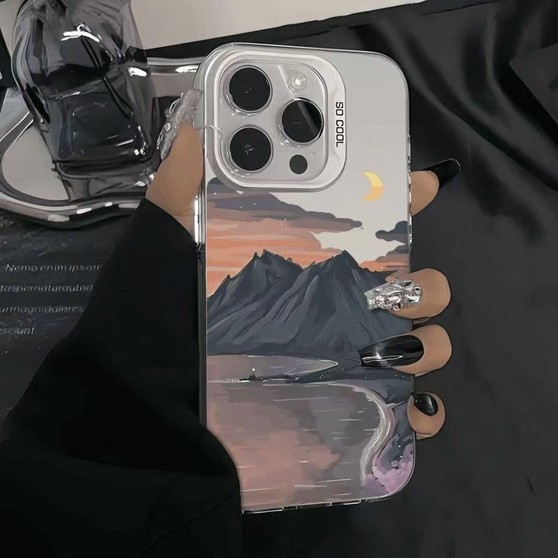 

Scenic Sunset Hills Suitable for Apple 16promax Mobile Phone Case IPhone13 1412 15 High End Sense iPhone 16