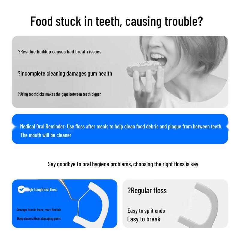 Cenban Pingu Peach Dental Floss Picks