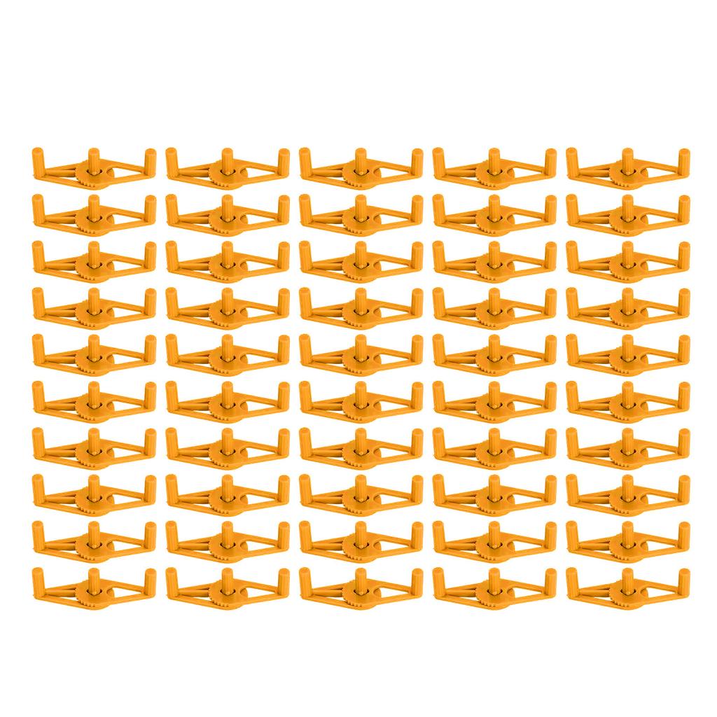 50 Packs Plant Support Clip Branch Reusable Adjustable Stem Trainer Clip for Vegetables Orange