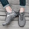 Summer large size mesh men's shoes hollow breathable fashion sports shoes lightweight cushioning EVA bottom hiking wading shoes men