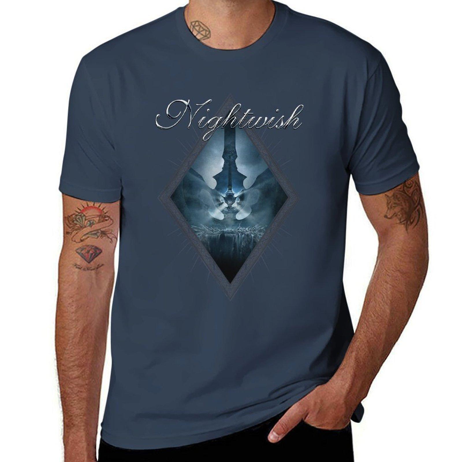 Dark Passion Play album cover  Nightwish logo TShirt Lightweight Cooling Short Sleeve Tee S