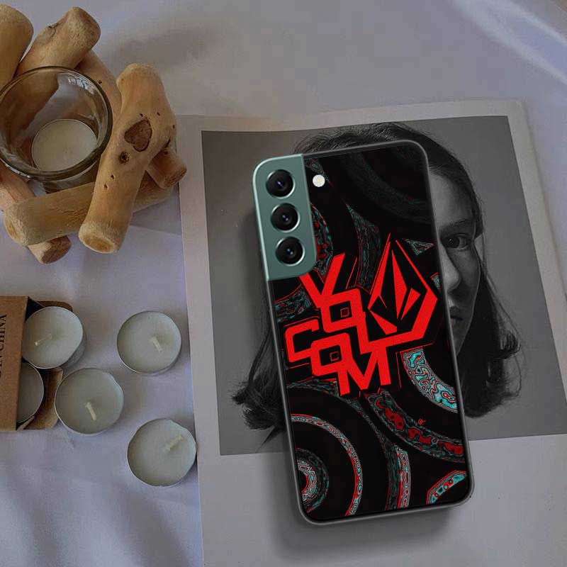 Volcom Logo Phone For Samsung S25 Edge Galaxy S22 Ultra S21 S10 S9 Plus S20 S23 S24 FE Case S10E Cover Silicone Soft Coque Funda