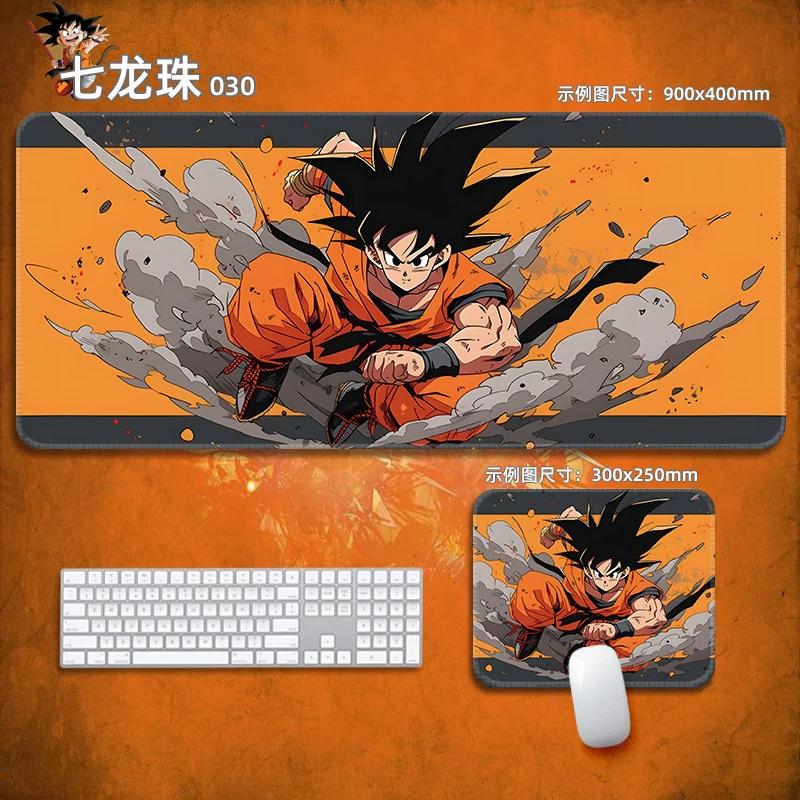Anime Mauspads Drachenball Leder-Mauspad Nachhaltig Kleiner Junge Handgelenkstütze Tastaturunterlage Tischmatte Son Goku Animation Dekorative Tischdecke