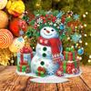 2D Flat Print Xmas DIY Special Shape Table Top Diamond Painting Ornament Kits Desktop Diamond Art Kits Bedroom Table Decoration