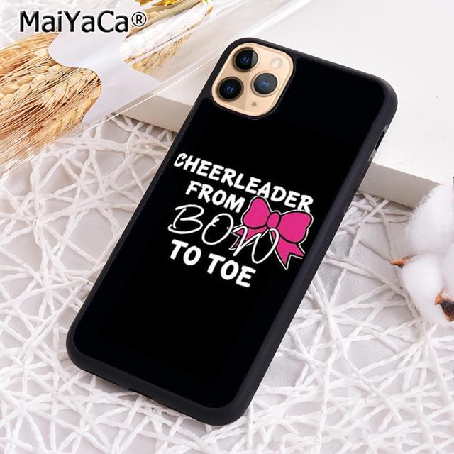 MaiYaCa Cheerleader Cheer Pink Quote Phone Case For iPhone 17 Air 16 16e 15 Plus 11 12 13 14 Pro Max Shell Coque