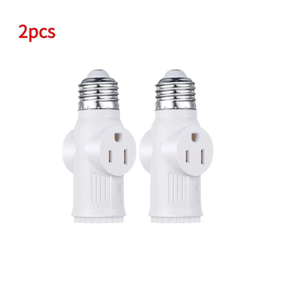 L5-15R US to E27 E26 Light Bulb Socket With Pull Chain Switch AE26/E27 Lamp Base Prong Light Socket To Plug Adapter