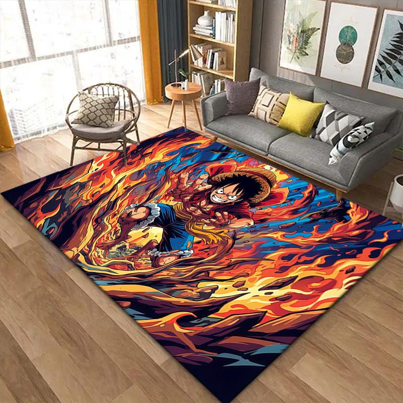 One Piece Samurai Carpet Rug for Living Room Bedroom Home Sofa Decoration,Kids play Non-slip Floor Mat