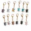 10/12pcs DIY Charms Turtle Key Chain Metal Mini Tortoise Pendant Tortoise Keychains  Small Gifts