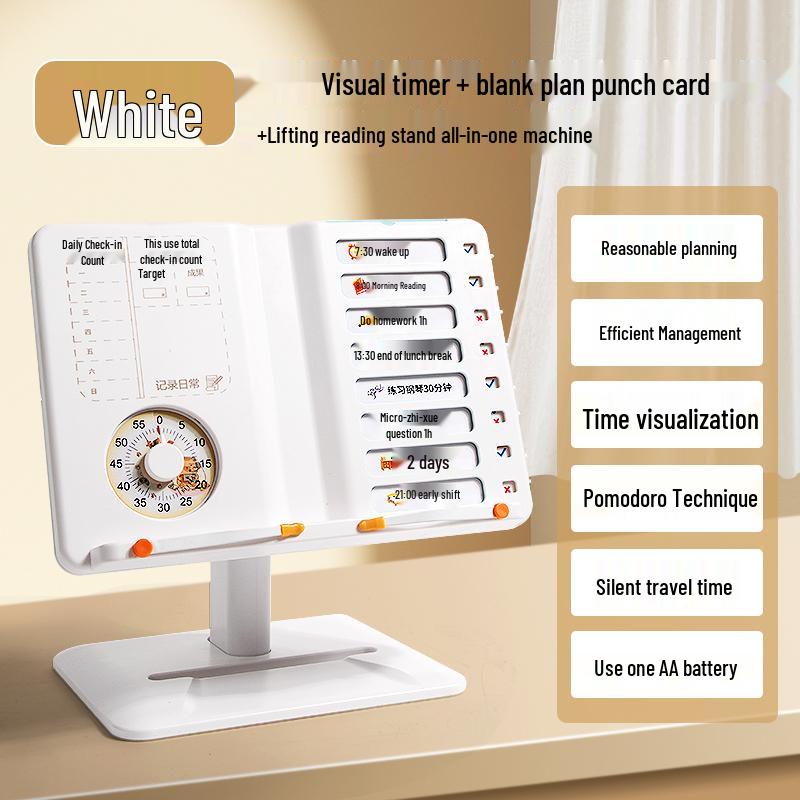 Adjustable Children's Book Stand: Multipurpose Reading Rack & Book Clip Holder.