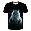 Cool and Stylish 3D T-shirt with Dual Cat Print for Men and Women