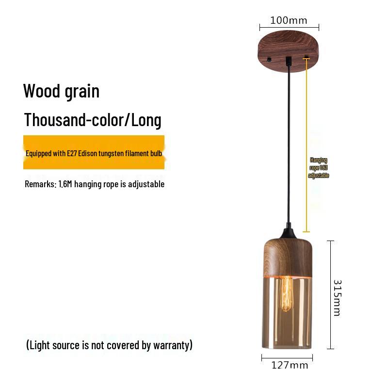 Industrial-Style Glass Ball Pendant Light for Restaurant & Bar