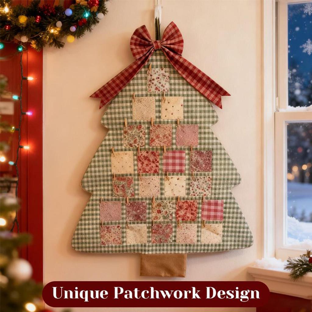 Christmas Calendar Countdown Reusable Handmade Reusable Handmade Patch Work Countdown Calendar For Men Women Boys Girls Youth