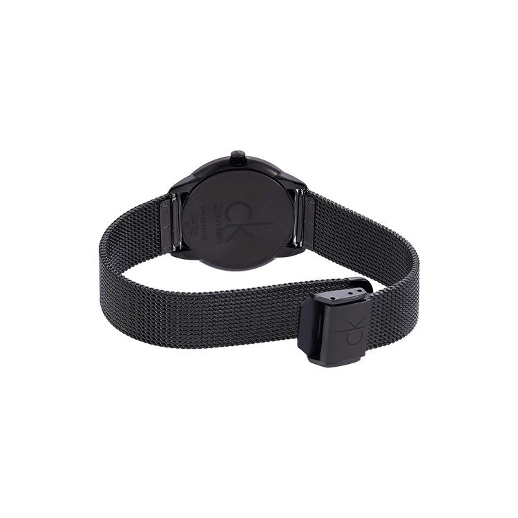 Calvin Klein CK Quartz Watch 40Mm Black Dial Unisex watches Silver K3M22421/K3M21421