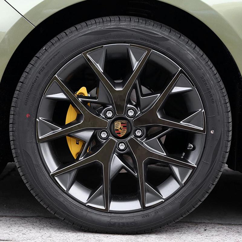 4 ks 56mm Samolepka Středové Krytky Nábojů Kol Auta Příslušenství Pro Porsche Boxster Cayenne Panamera Macan Cayman 911 918 996 917 991