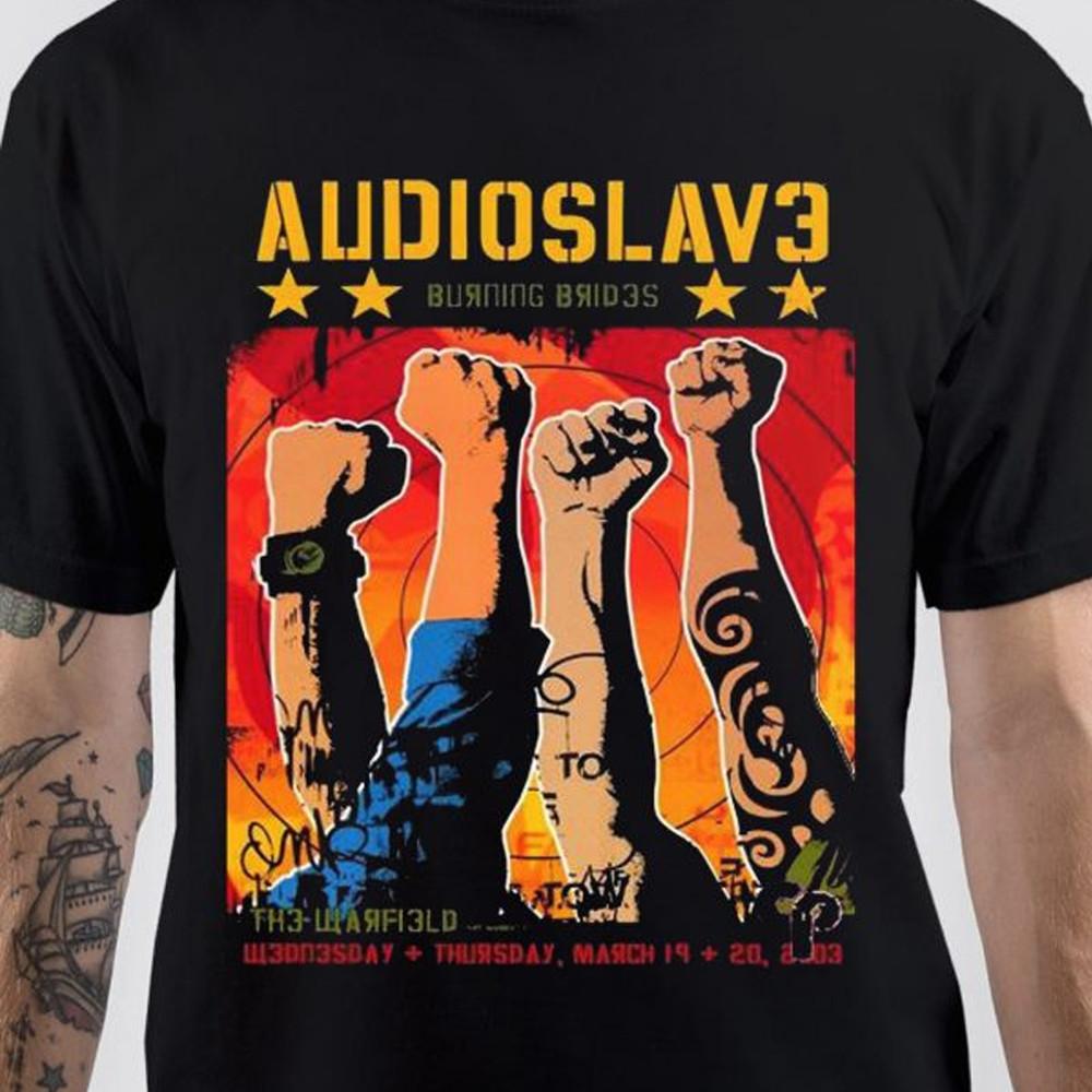 HOT Audioslave Rock Band Black T-shirt Tee All Sizes S To 5Xl JJ5161
