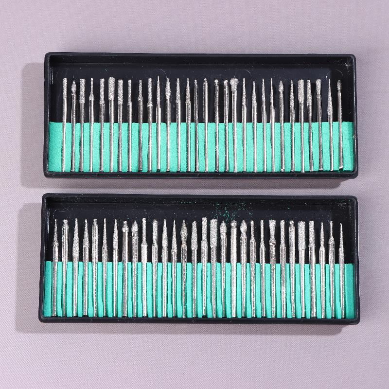 1Set Diamond Grinding Head Wear-Resistant Drill Bit Set For Woodworking Engraving Carving Polishing Drill Bit Rotary Tool Set