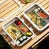 Wheat Straw Lunch Box With Five Compartments For Office And School Use