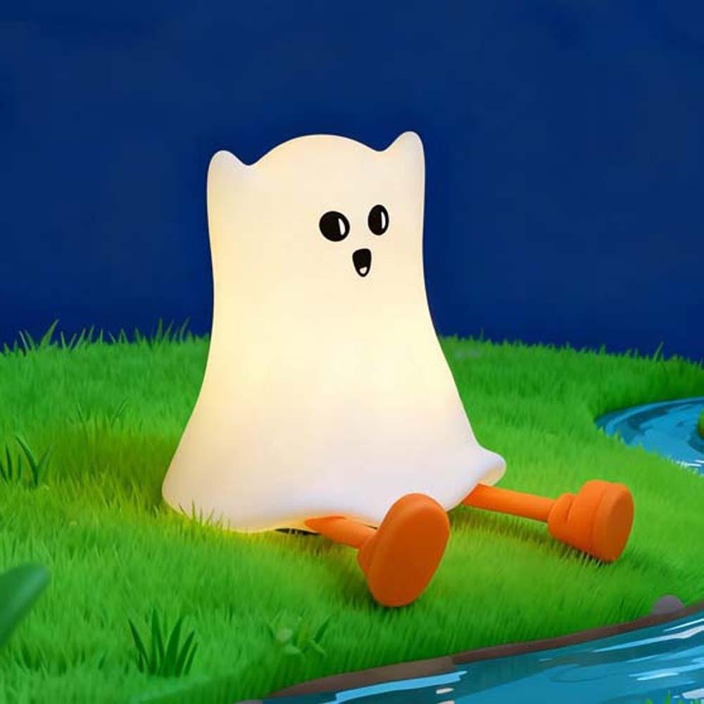 Rechargeable Pumpkin Night Light Phone Holder Dimmable Timer Tap Control Nightlight Function Soft Texture for 5V/1W