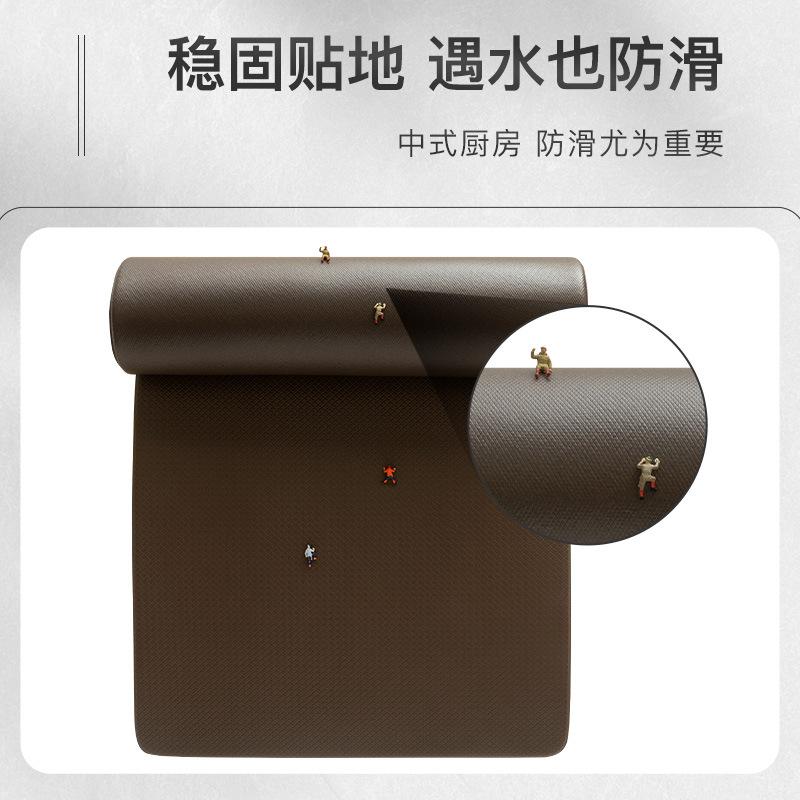 Non-Slip And Anti-Fatigue Kitchen Pad 10Mm Thick Cushioning Pvc Woven Foot Pad Leave-In Washable Floor Mat