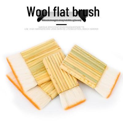 Premium Non-Shedding Wool & Bamboo Paint Brush with Durable Bristles