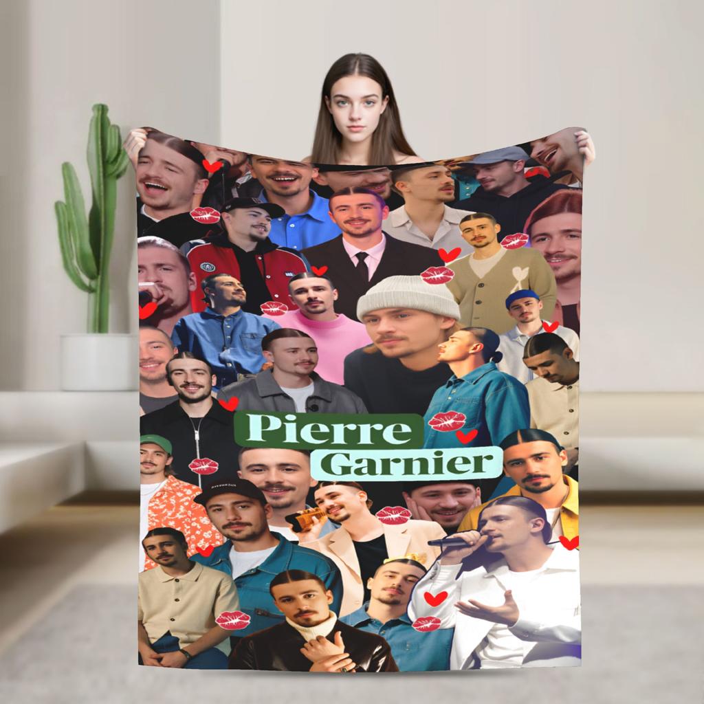 Pierre Edgar French Singer Blanket Soft Fashion Plush Bedding Throws For Children Chair Sofa Bed Flannel Bedspread Bed Cover
