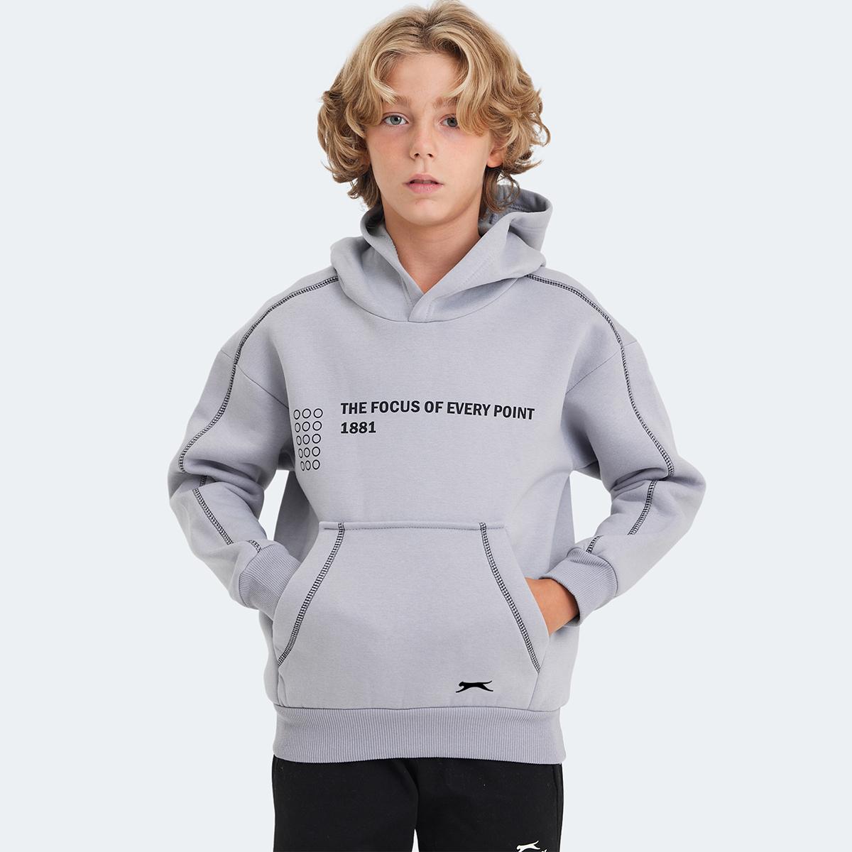 

Детская толстовка LEVON-Stone Grey 5-6 years серый