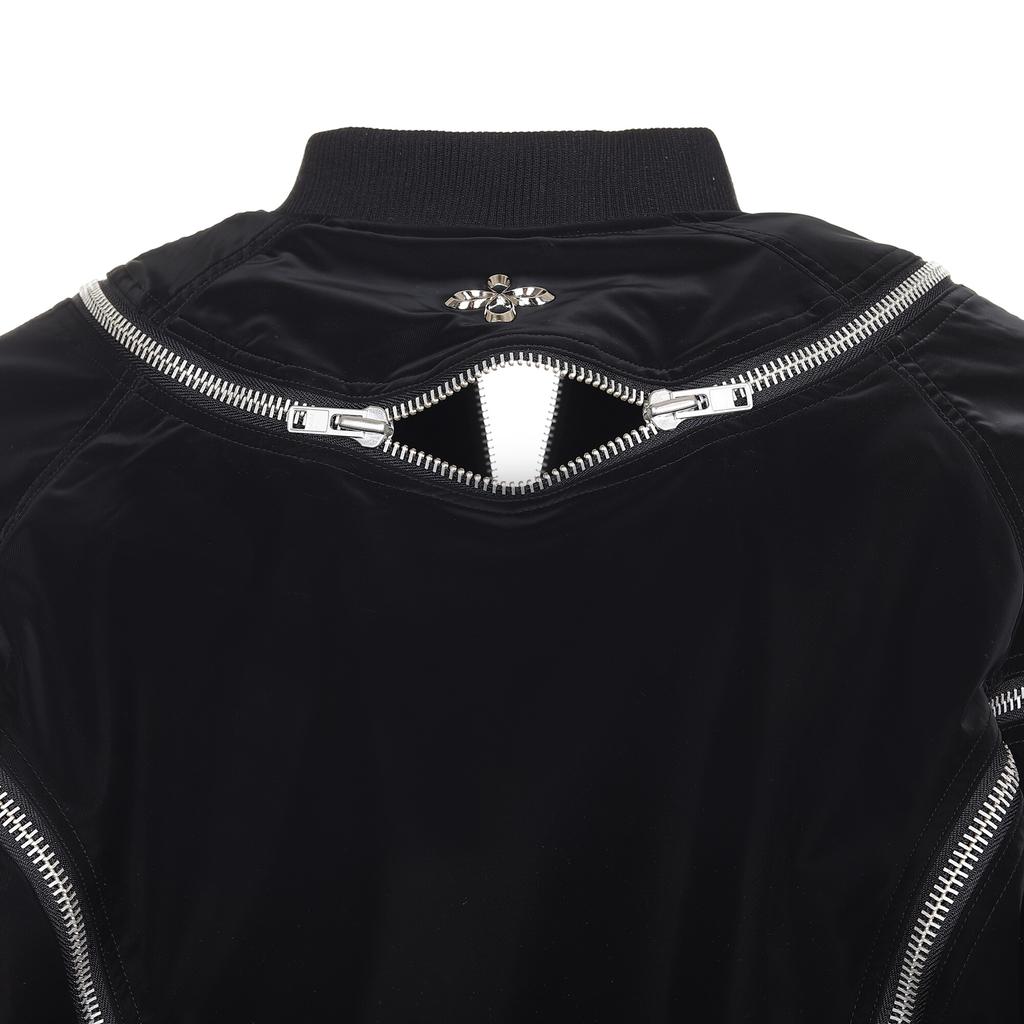 Surgery Round Zip Bomber Matte Black