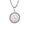 Quran Ayatul Kursi Round Stainless Steel Pendant Arabic God Messenger Necklace for Women Islamic Muslim Allah Amulet Jewelry