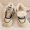 Sneakers Invernali da Donna con Tomaia Alta e Fodera in Pile - Suola Spessa, Caldi, Stivaletti da Neve Corti