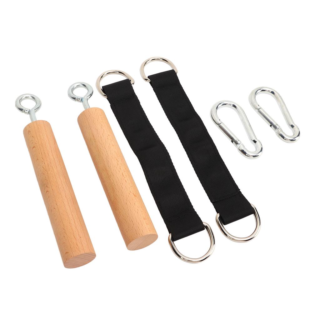 Wooden Pull Up Grips Comfortable Handles Build Muscle Strength Pull Up Climbing Hold Grips for Men