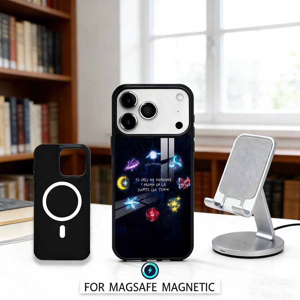 S-Saiko Sakura Singer Phone Case Magnetic For iPhone17 16 15 14 13 12 Pro Max For Magsafe Wireless Charging Cover iPhone15