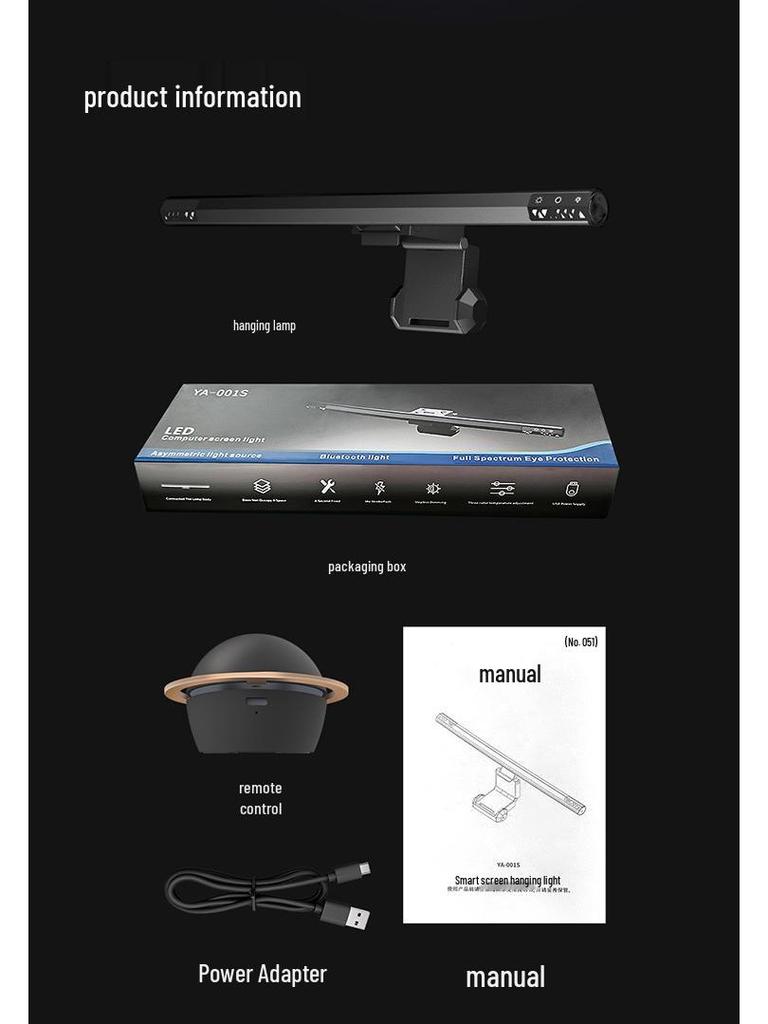 Vollspektrum LED Schreibtischlampe mit Blendschutz, Ra95 Hohe Farbwiedergabe und Augenschutz