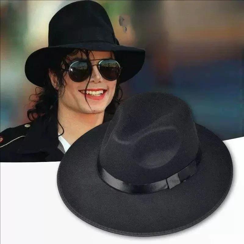 Michael Jackson Fans Same Style Hat Official Replica Hat Carnival Party Halloween Cosplay Prop For Stage Performance Theme Party