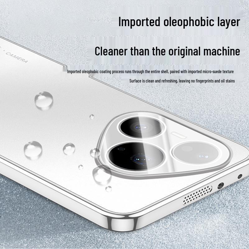 Frosted Electroplated Phone Case with Built-in Lens for Huawei Pura90 Pro/ProMax