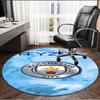 Manchester Football FC Print Round Rug, Washable Floor Carpet, For Entryway Dorm Laundry Room Office Study, Home Decor Birthday Christmas Gift