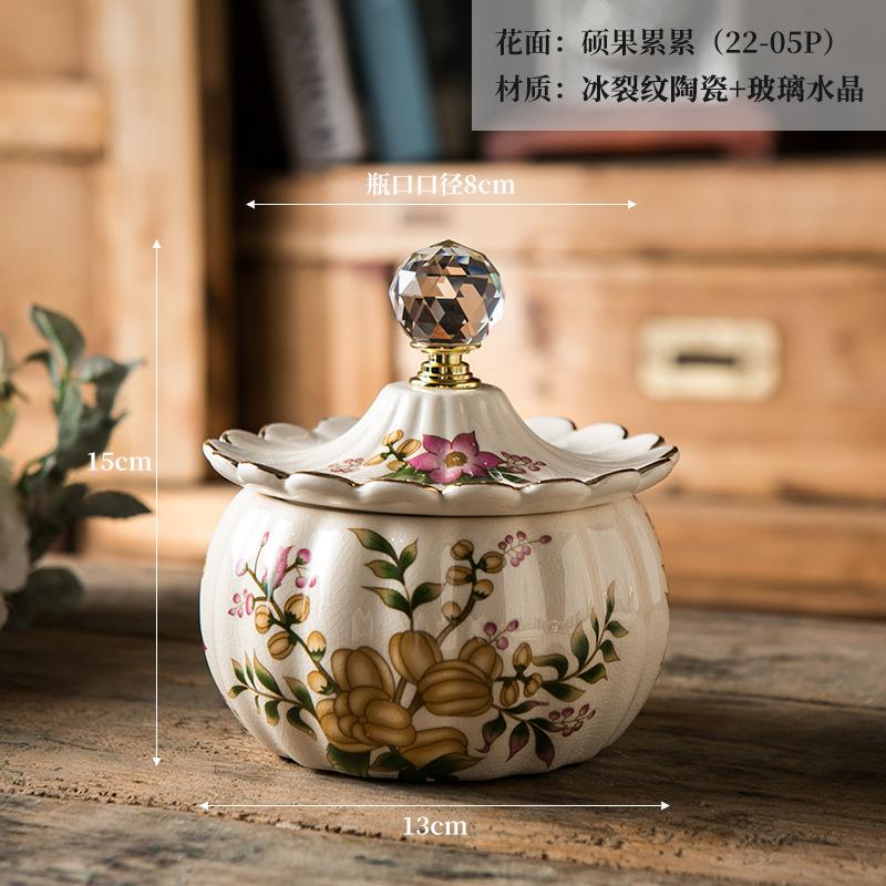 

American Retro Ceramic Storage Jar Creative Desktop Decoration Necklace Earrings Ring Jewelry Box Home Decoration Storage Tool