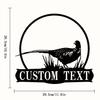 Metal Wall Art Peacock Silhouette Personalized Home Office Decor Matte Finish Reusable