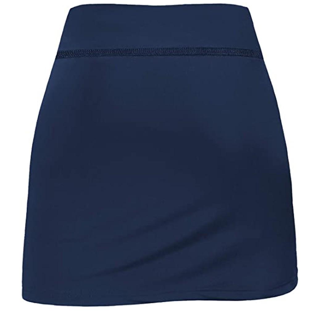 Damen Tenniskleider Laufen Yoga Innenhose Elastisch Sport Golf Taschen Röcke