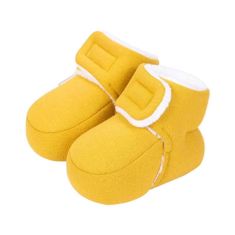 

Детская обувь на первые шаги 0-6 месяцев, теплая обувь для младенцев на осень и зиму, обувь на липучках для малышей, может быть отправлена от имени 125（12.5cm）