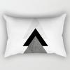 Pillowcase, Peach Skin Velvet Modern Simple Black And White Geometric Striped Pattern Sofa Cushion Cover, Soft Skin-friendly Rectangle Pillow Case 30x